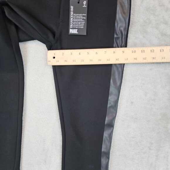 Paige Pants Womens Size 26 Black Transcend Knit Karlee Mid Rise Skinny Ankle - Picture 14 of 15